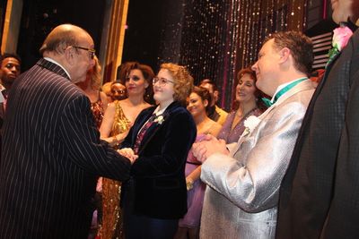 Clive Davis and Caitlin Kinnunen Photo