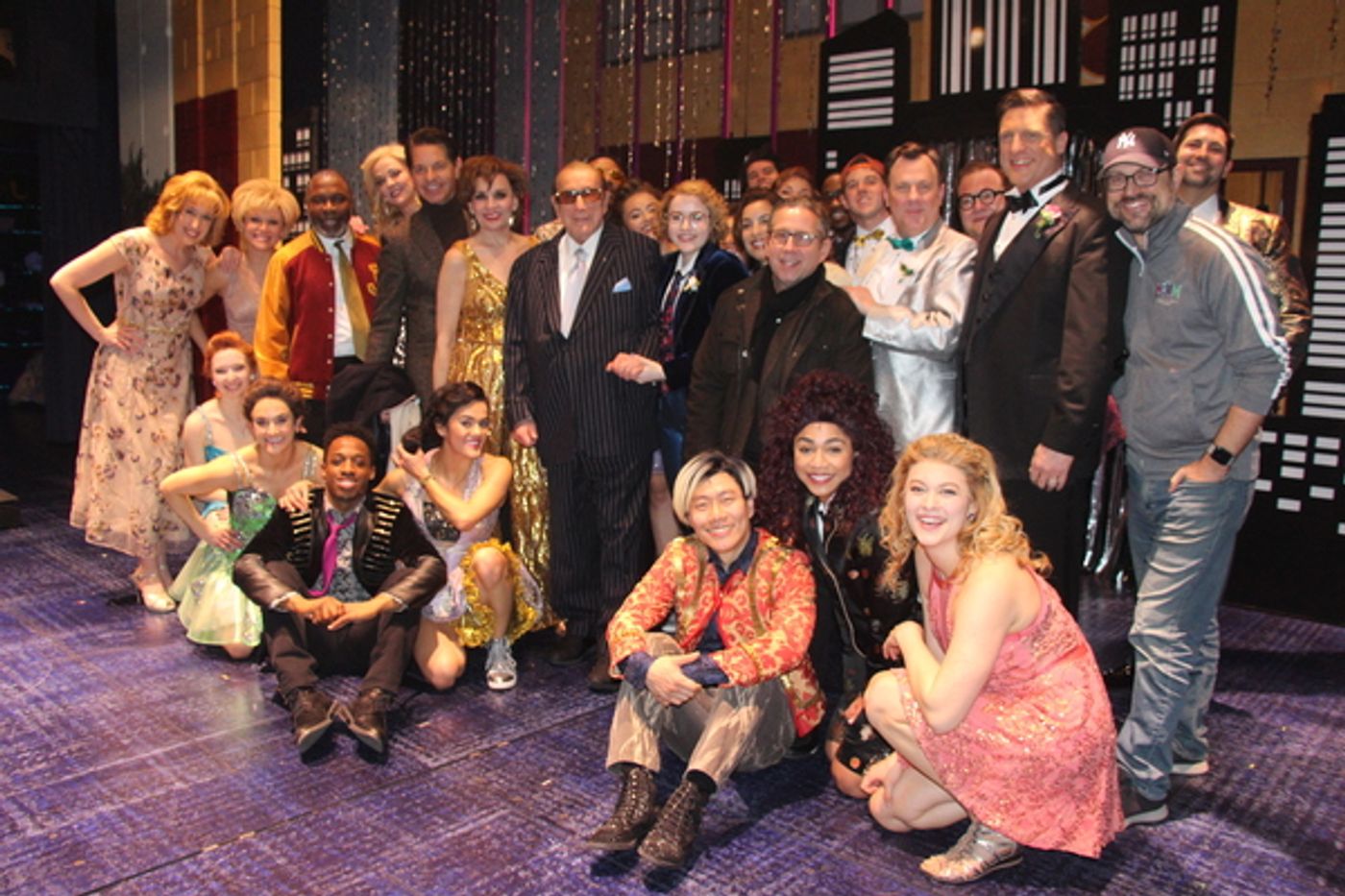 Photo Flash: Clive Davis Poses Backstage with the Cast of THE PROM! Photo Flash: Clive Davis Poses Backstage with the Cast of THE PROM! Image