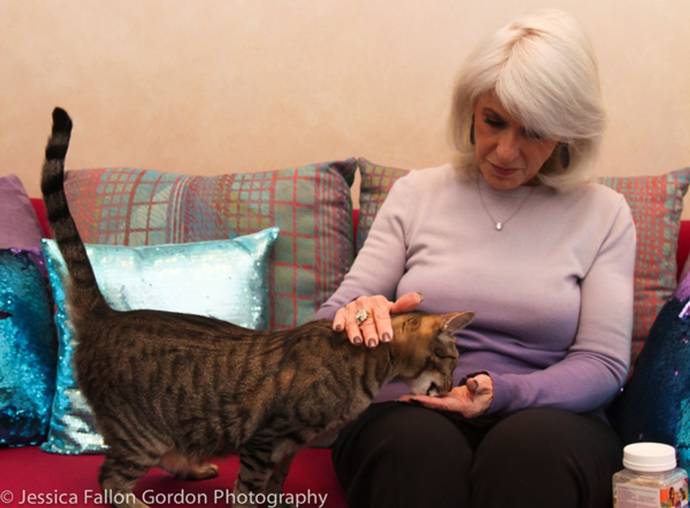 Tails of Broadway: Jamie deRoy Has a Purrrrfect Pair in Harpo and Chloe!  Image