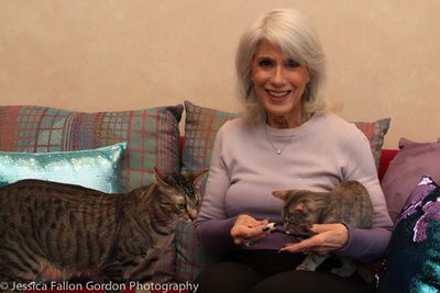 Jamie deRoy, Harpo, and Chloe Photo