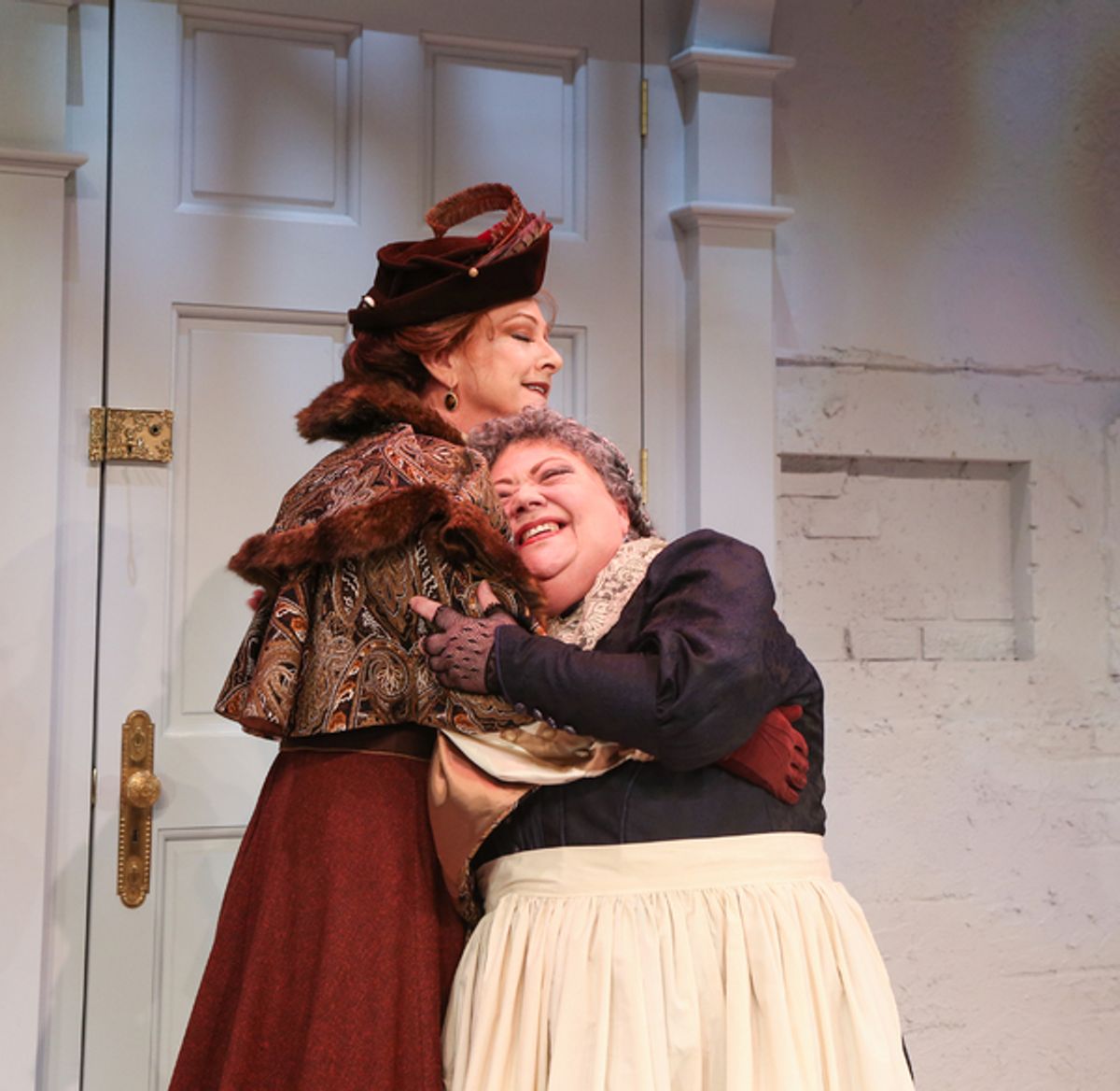 Carol Halstead as Noraand Mary Stout as Anne Marie at 