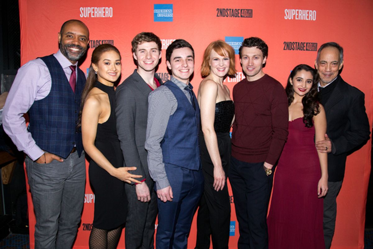 Nathaniel Stampley, Julia Abueva, Jake Levy, Kyle McArthur, Kate Baldwin, Bryce Pinkham, Salena Qureshi, Thom Sesma at 