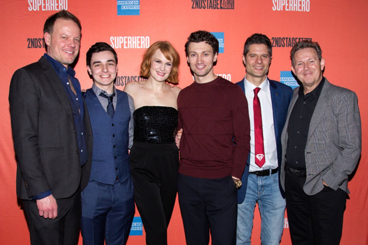 Jason Moore, Kyle McArthur, Kate Baldwin, Bryce Pinkham, Tom Kitt, John Logan at 