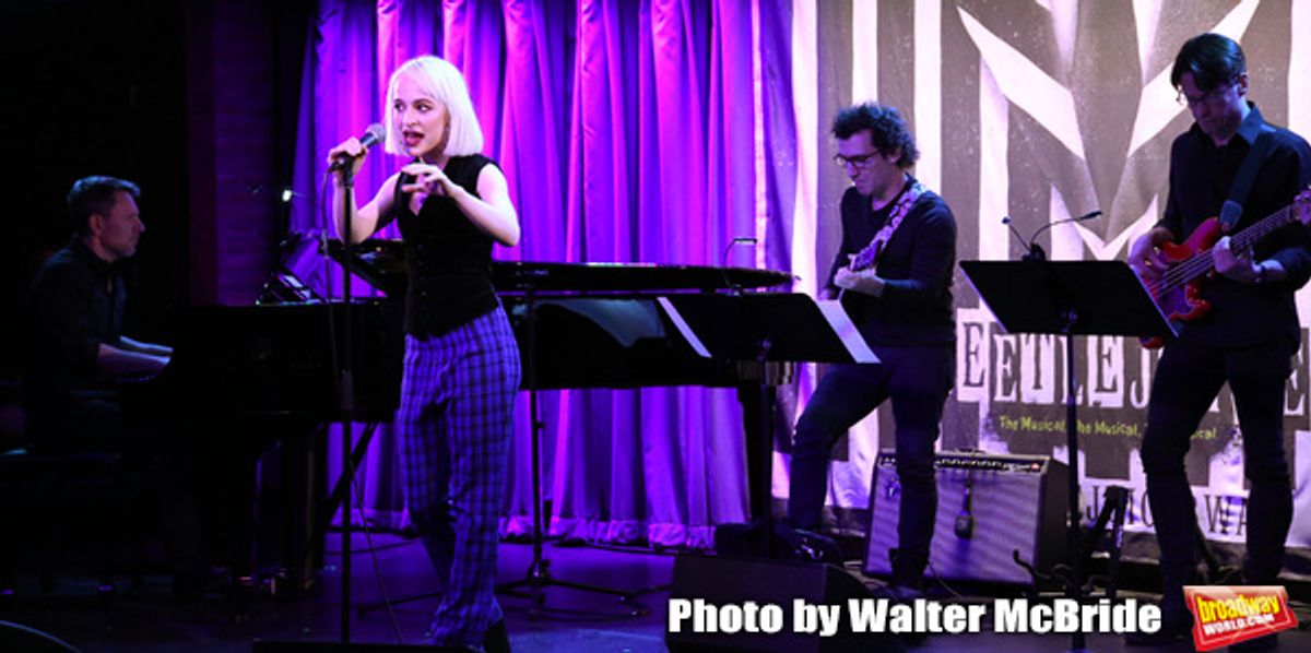 Sophia Anne Caruso with band  at 
