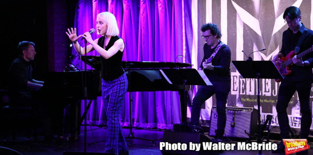 Sophia Anne Caruso with band  at 