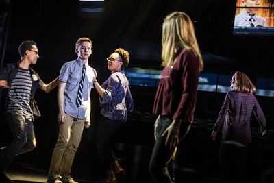 Sky Lakota-Lynch, Andrew Barth Feldman, Phoenix Best and Mallory Bechtel Photo