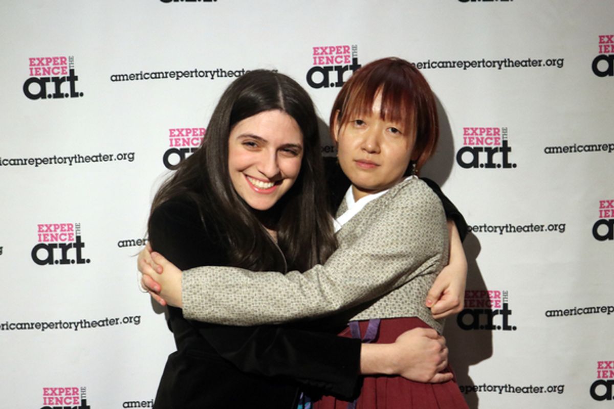 Sammi Cannold and Celine Song at 