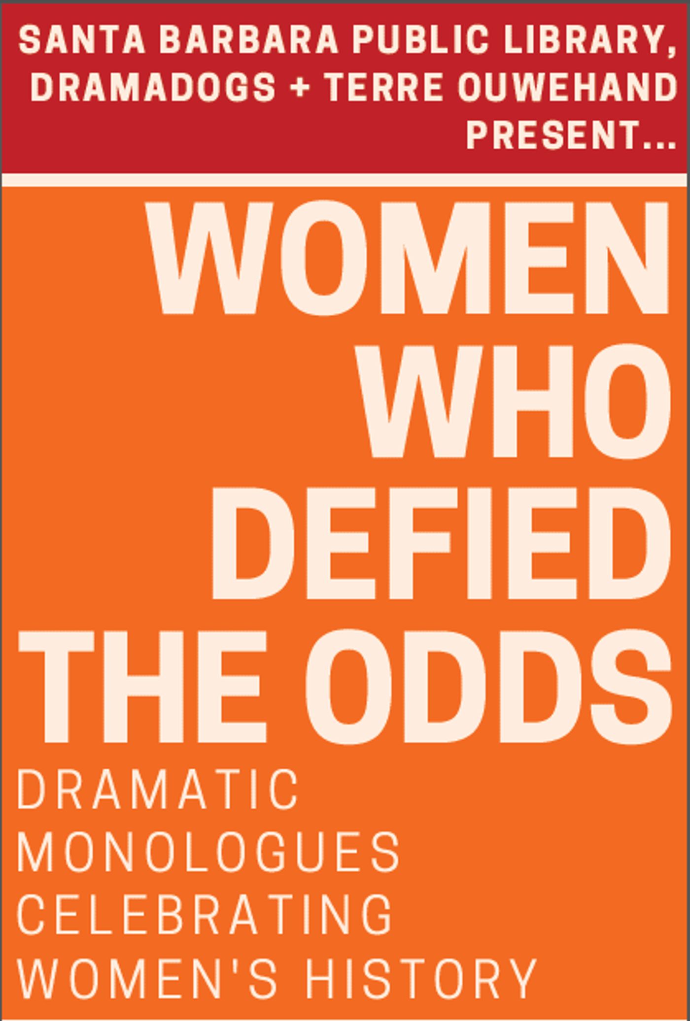 BWW Previews: WOMEN WHO DEFIED THE ODDS at SB Public Library  Image