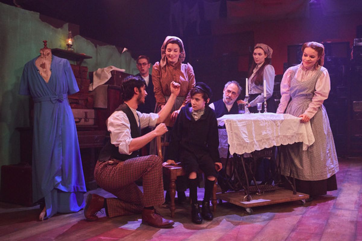 Robert Tripolino as Sal, Rebecca Trehearn as Rebecca and the cast of RAGS at 