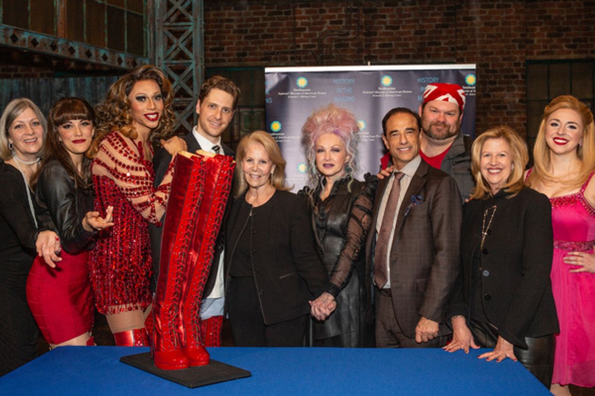 Anthea M. Hartig, Caroline Bowman, Callum Francis, Andy Kelso, Daryl Roth, Cyndi Lauper, Jerry Mitchell, Daniel Stewart Sherman, Abbe Raven, and Mia Gentile  at 