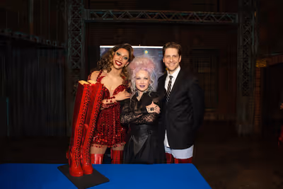 Callum Francis, Cyndi Lauper, and Andy Kelso Photo