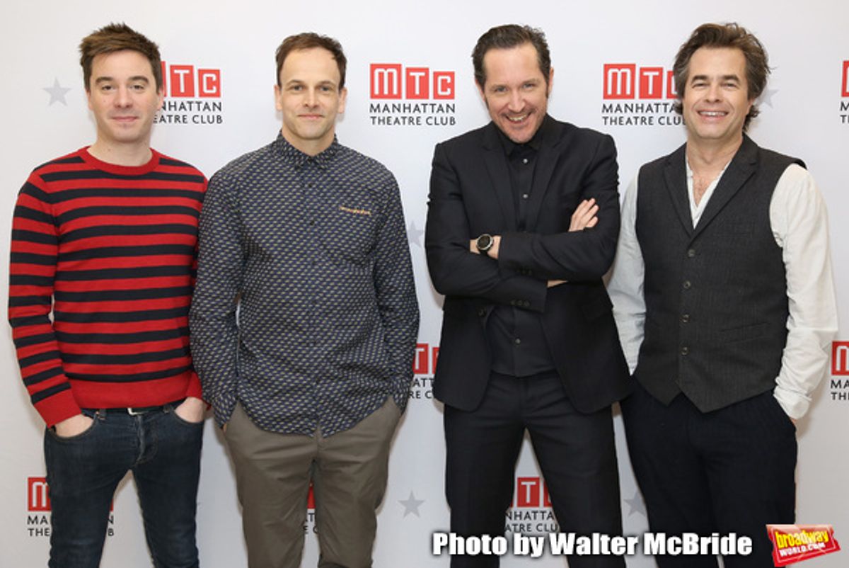 James Graham, Jonny Lee Miller, Bertie Carvel and Rupert Goold at 