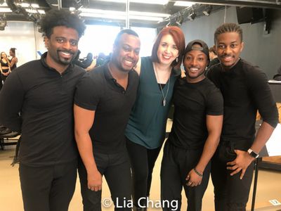 C.K. Edwards, Tommy Scrivens, Choreographer Kimberly Schafer, Wesley J. Barnes and La Photo