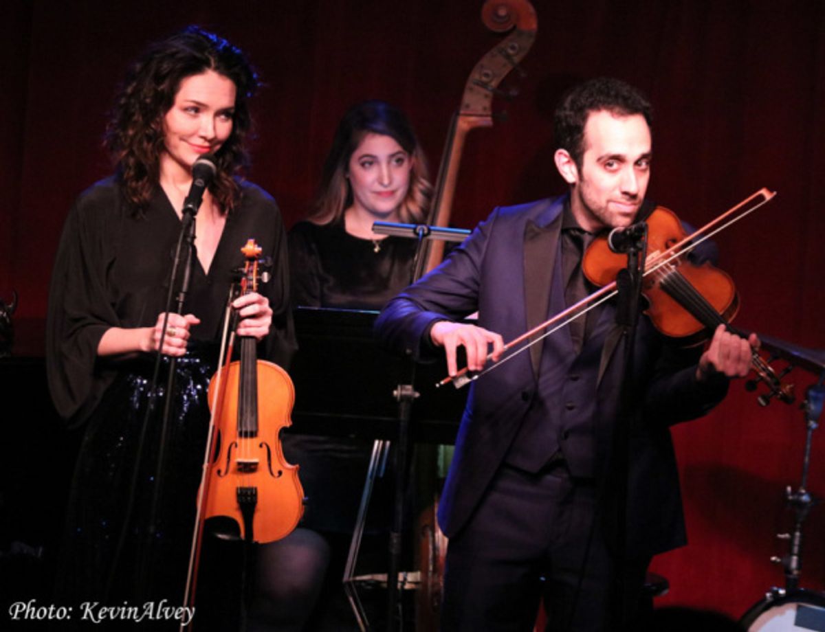 Katrina Lenk, Alexandra Eckhardt, George Abud at 