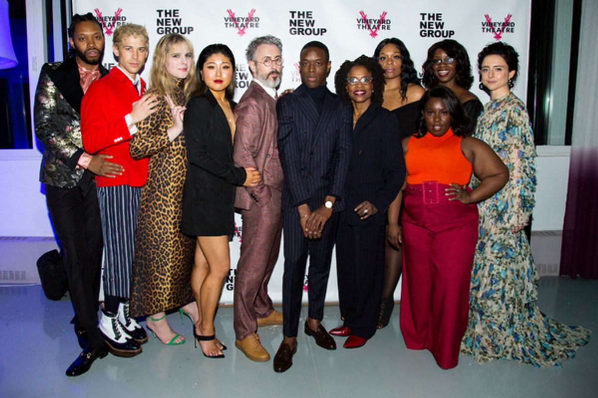 Jeremy O. Harris, Tommy Dorfman, Hari Nef, Kahyun Kim, Alan Cumming, Ronald Peet, Charlayne Woodard, Carrie Compere, Denise Manning, Onyie Nwachukwu, Danya Taymor at 