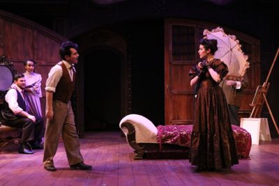 Nik Kmiecik as Boris and Kayla Boye as Claudine Photo