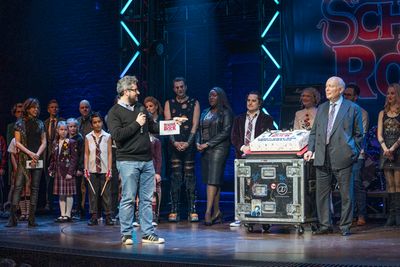 Laurence Connor and Julian Fellowes with the Cast of School of Rock Photo