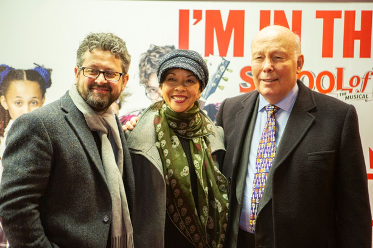 Laurence Connor, Joann M. Hunter, and Julian Fellowes at 