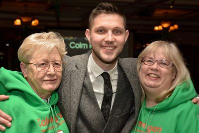 Colm Keegan with Barbara Hartnett and Patty Brennan Photo