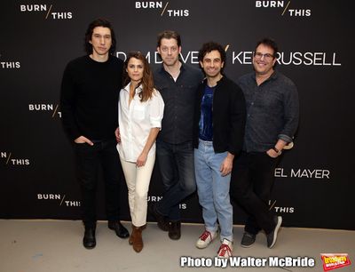 Adam Driver, Keri Russell, David Furr, Brandon Uranowitz and Michael Mayer Photo
