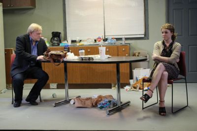 Betsy Bowman as Una and Jim Poole as Ray Photo