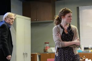 Betsy Bowman as Una and Jim Poole as Ray Photo