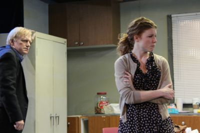 Betsy Bowman as Una and Jim Poole as Ray Photo