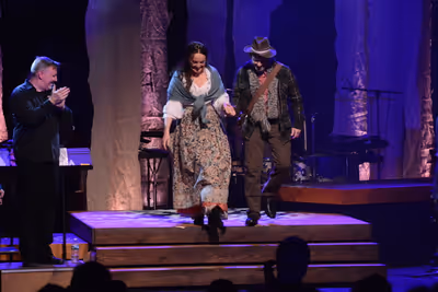 John McDaniel (Diretor and Condiuctor), Melissa Errico and Jim Stanek Photo