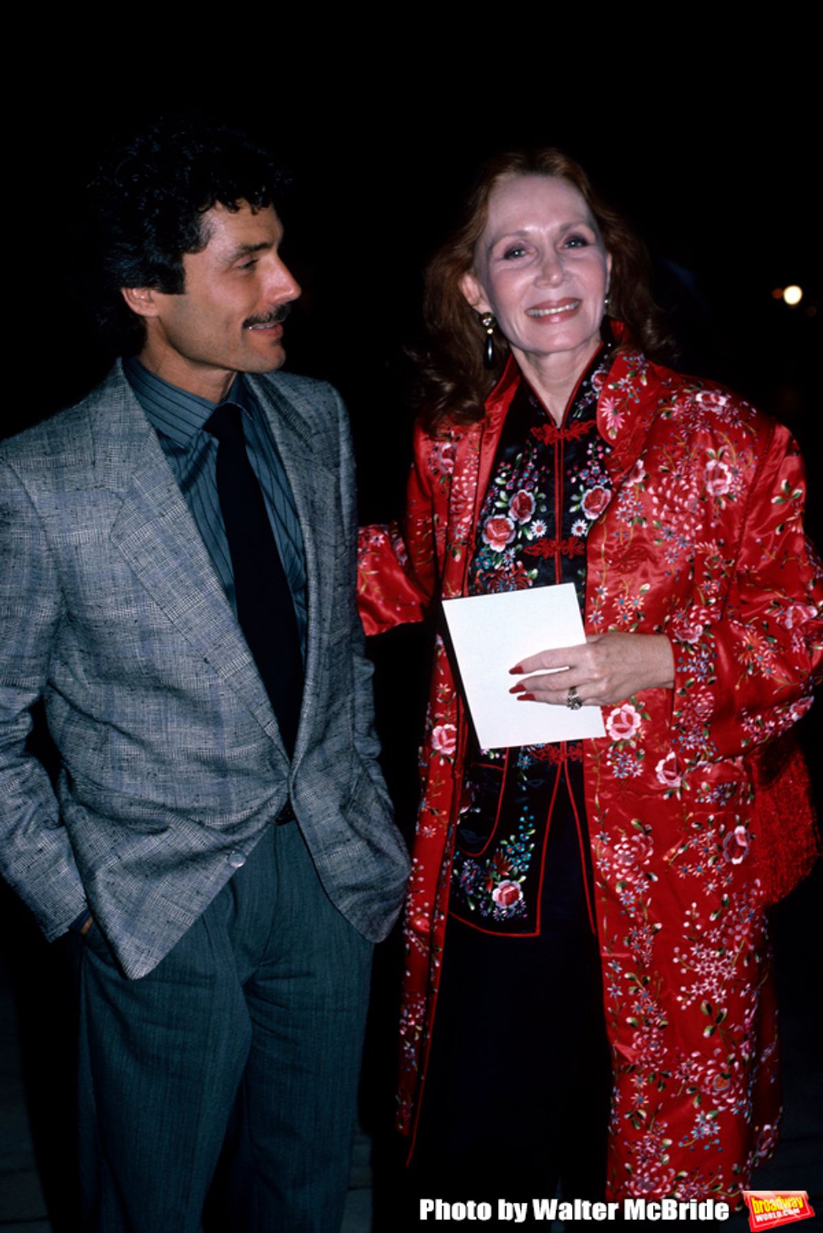 Katherine Helmond photographed with husband in September 20, 1985 in New York City.
 at 