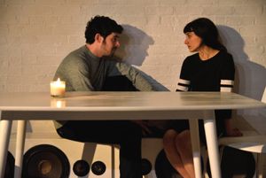 Brian Miskell (Colin) and Sheila Vand (Anna)   Photo Credit: Knud Adams Photo