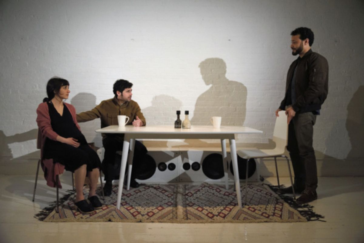 Sheila Vand (Anna), Brian Miskell (Colin) and Cesar J. Rosado (Colin)  Photo Credit: Knud Adams at 