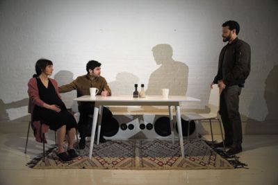 Sheila Vand (Anna), Brian Miskell (Colin) and Cesar J. Rosado (Colin)  Photo Credit:  Photo