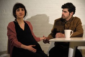 Sheila Vand (Anna) and Brian Miskell (Colin)  Photo Credit: Knud Adams Photo