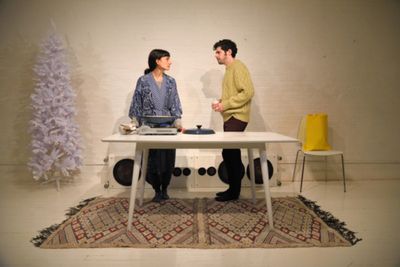 Sheila Vand (Anna) and Brian Miskell (Colin)  Photo Credit: Knud Adams Photo