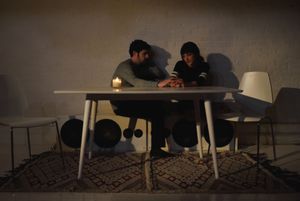 Brian Miskell (Colin) and Sheila Vand (Anna) Photo Credit: Knud Adams @ BroadwayWorld Brian Miskell (Colin) and Sheila Vand (Anna) Photo Credit: Knud Adams Photo