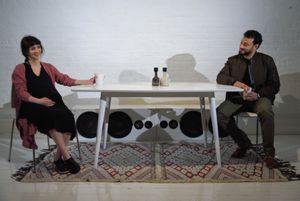 Sheila Vand (Anna) and Cesar J. Rosado (Matthew) Photo Credit: Knud Adams @ BroadwayWorld Sheila Vand (Anna) and Cesar J. Rosado (Matthew) Photo Credit: Knud Adams Photo