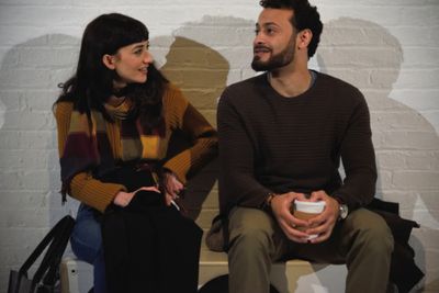 Sheila Vand (Anna) and Cesar J. Rosado (Matthew)  Photo Credit: Knud Adams Photo