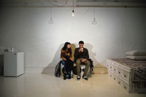 Sheila Vand (Anna) and Cesar J. Rosado (Matthew) Photo Credit: Knud Adams @ BroadwayWorld Sheila Vand (Anna) and Cesar J. Rosado (Matthew) Photo Credit: Knud Adams Photo