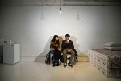 Sheila Vand (Anna) and Cesar J. Rosado (Matthew)  Photo Credit: Knud Adams Photo