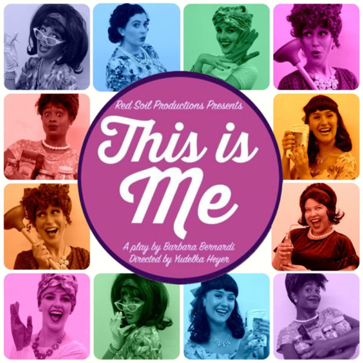 New poster of This is Me with entire cast: Barbara Bernardi, Alana DeGregorio, Katherine Lieblang, Gabriela Lopez Hernandez, Claire-Monique Martin, Tiffany Peach and Idalis Rideout.  Photo by: Victor  at 