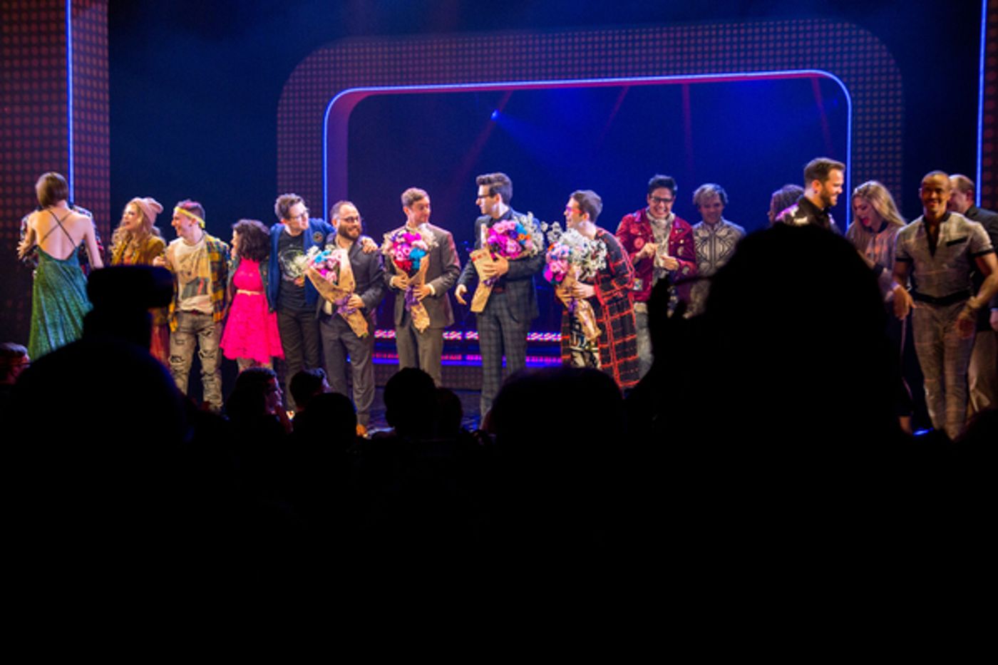 Photo Coverage: BE MORE CHILL Cast Syncs Up for Opening Night Bows!  Image