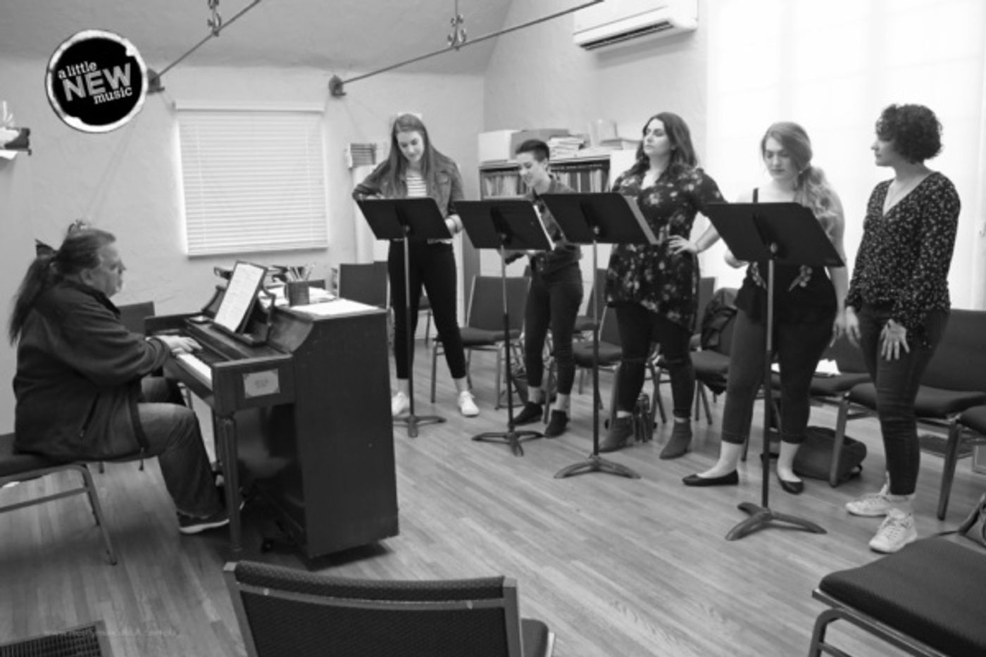 Photo Flash: Photo Flash: The Cast Of A LITTLE NEW MUSIC's 19th Edition In Rehearsal  Image