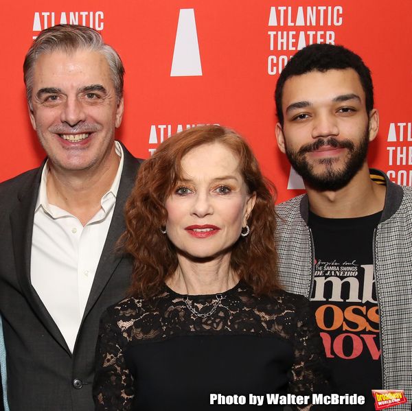 Chris Noth, Isabelle Huppert and Justice Smith Photo