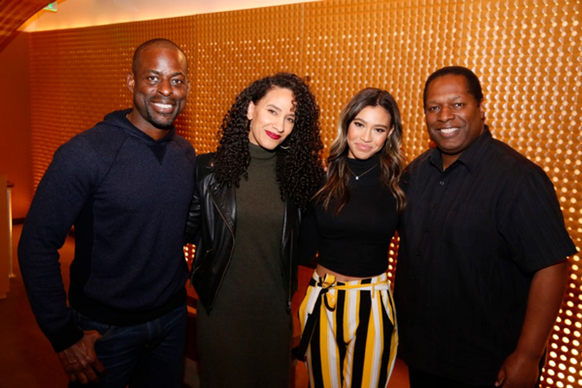 From left, celebrity judges Sterling K. Brown, Sophina Brown, Kara Royster and Wren Brown at 