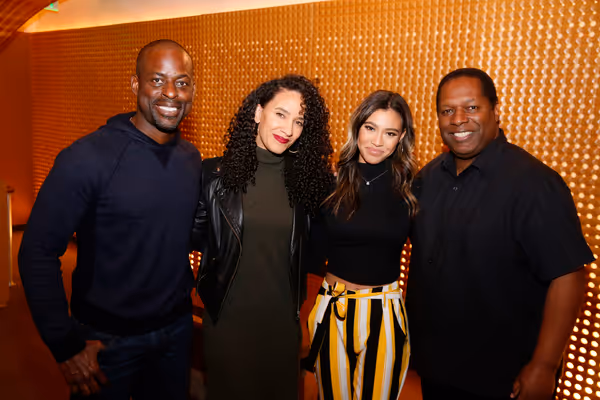From left, celebrity judges Sterling K. Brown, Sophina Brown, Kara Royster and Wren B Photo
