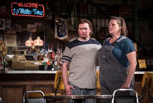 Mike Cherry (Jason) and Kirsten Fitzgerald (Tracey) Photo