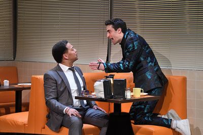 Joe Wilson, Jr. as Joe and Charlie Thurston as Robbie. Photo