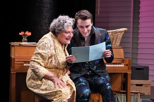 Anne Scurria as Mrs. C and Charlie Thurston as Robbie @ BroadwayWorld Anne Scurria as Mrs. C and Charlie Thurston as Robbie Photo
