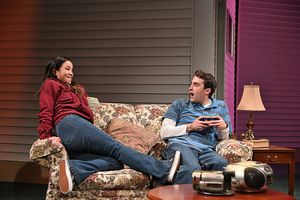 Tina Chilip as Tina and Charlie Thurston as Robbie Photo