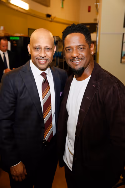 From left, creator/performer Ruben Santiago-Hudson and actor Blair Underwood  Photo